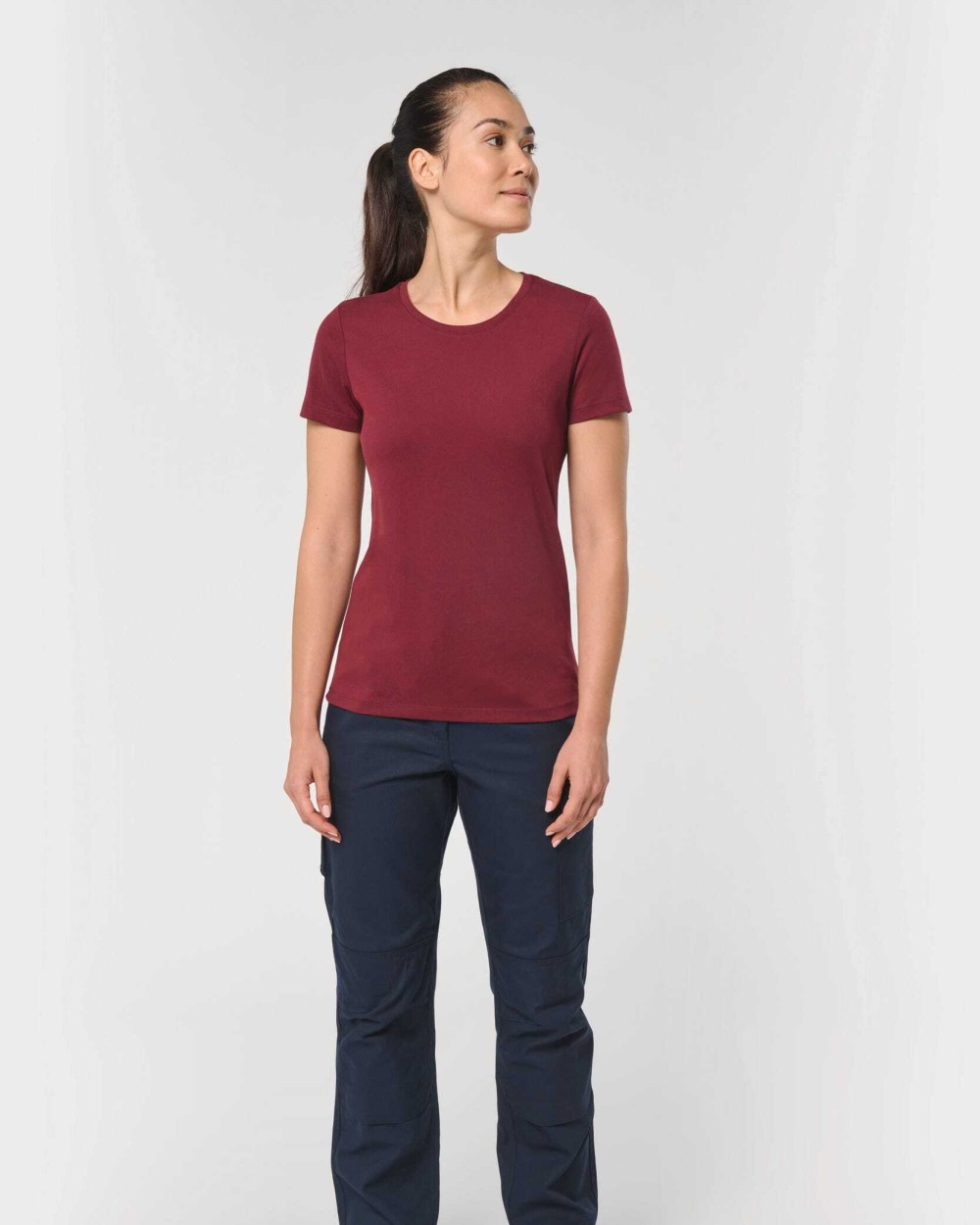 T-shirts WK. DESIGNED TO WORK Dames-T-shirt met antibacteriële behandeling voor bedrukking &amp; borduring