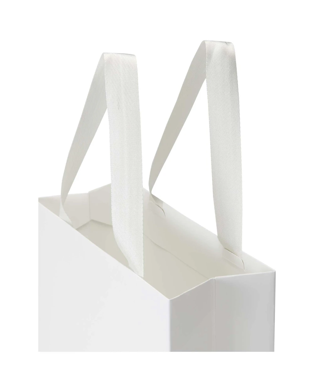 Sacs & Bagagerie personnalisable 4DO Sac en papier Smartfold 210 g/m² avec anses en ruban et pelliculage brillant - 24 x 10 x 24 cm