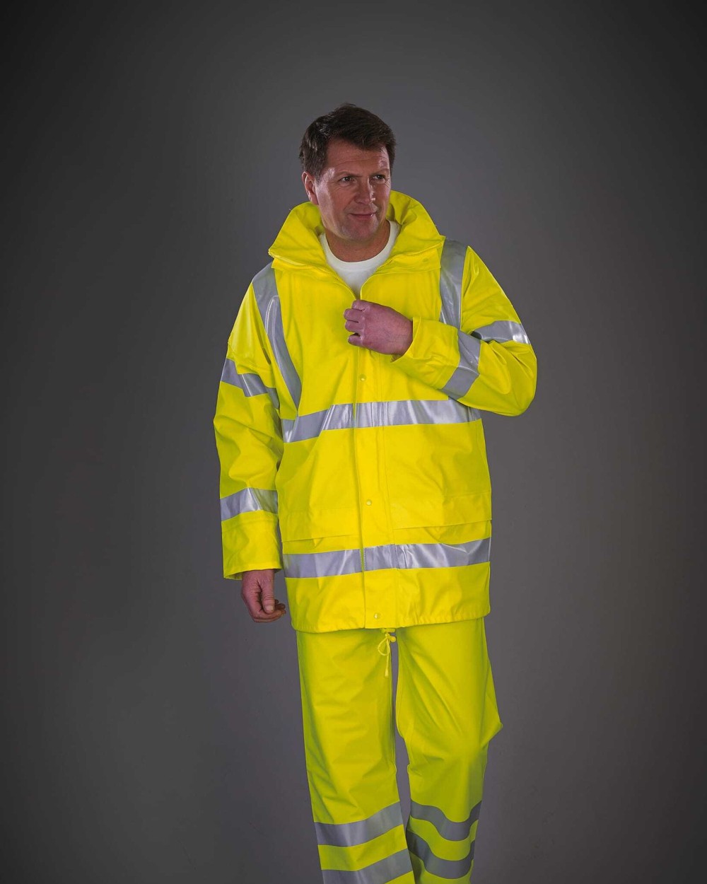 Vestes personnalisable YOKO Veste de pluie respirante Hi-Vis Soft Flex