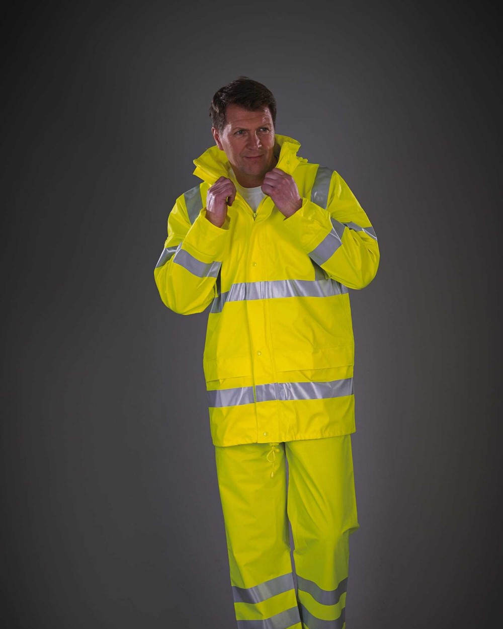 Jassen YOKO Ademende regenjasj Hi-Vis Soft Flex voor bedrukking &amp; borduring