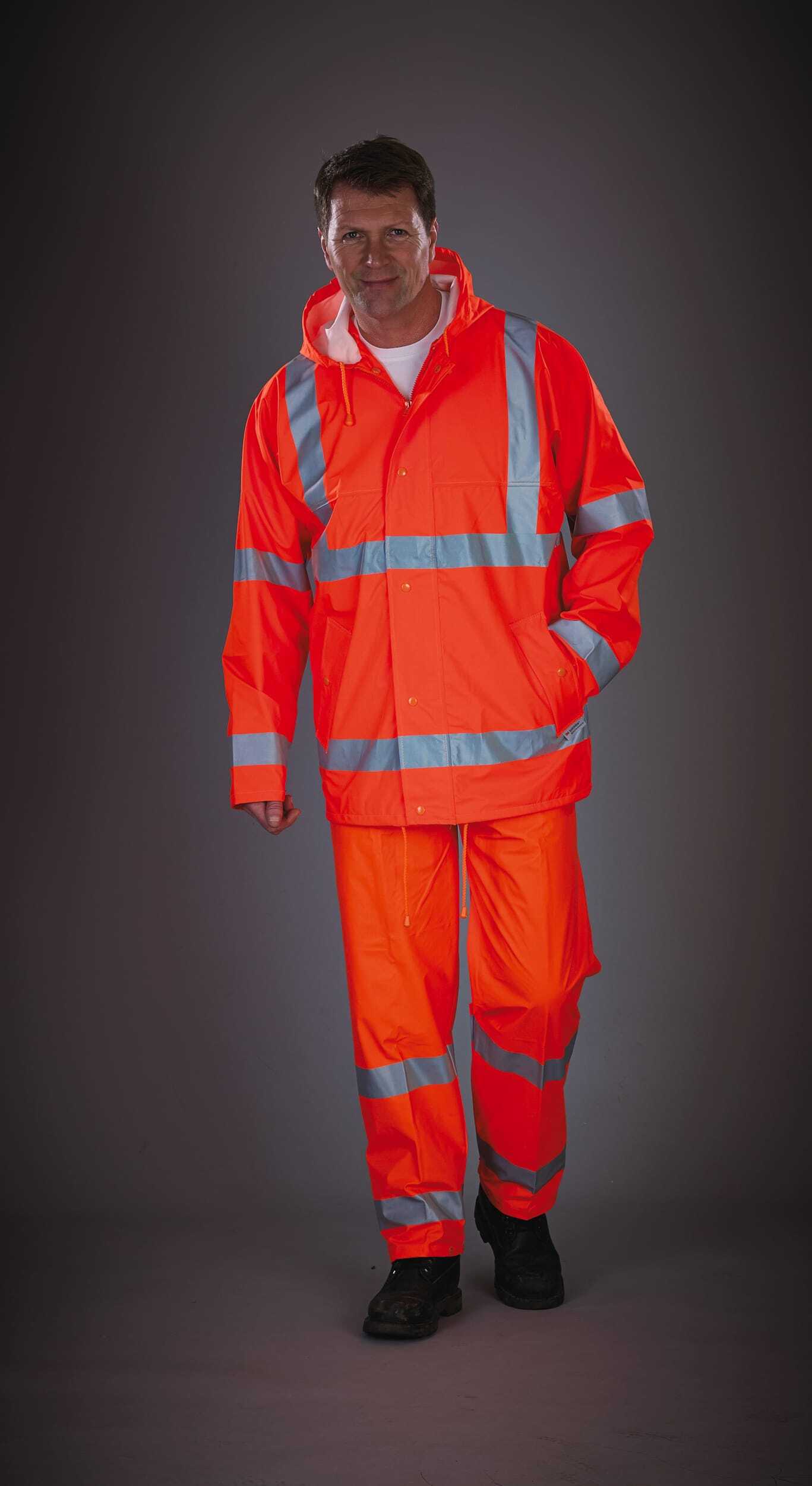 Jassen YOKO Ademende regenjasj Hi-Vis Soft Flex voor bedrukking &amp; borduring
