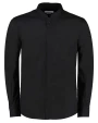 Hemden KUSTOM KIT Mandarin collar shirt long-sleeved (tailored fit) voor bedrukking &amp; borduring