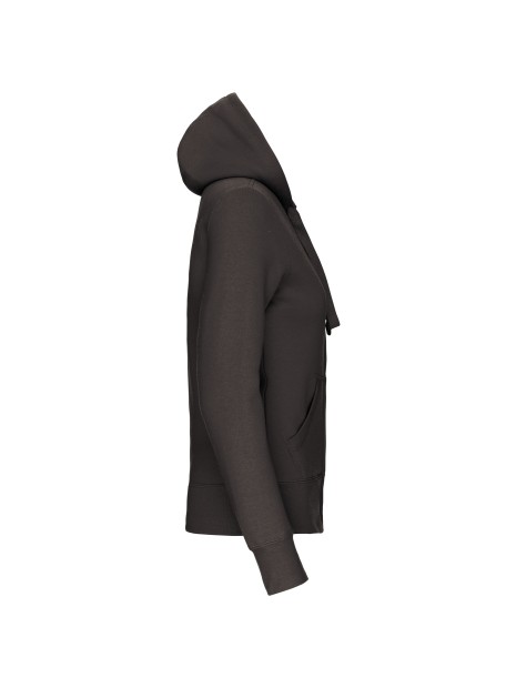 KARIBAN Sweat-shirt zippé capuche femme /api/colors/3664e9be-231a-44a8-bacd-707b001b474c personnalisable