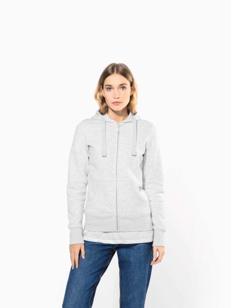 Sweat-shirts à personnaliser KARIBAN Sweat-shirt zippé capuche femme 