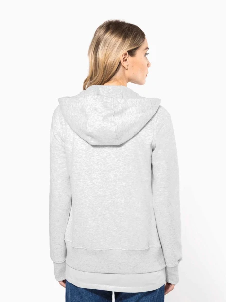 Sweat-shirts à personnaliser KARIBAN Sweat-shirt zippé capuche femme 