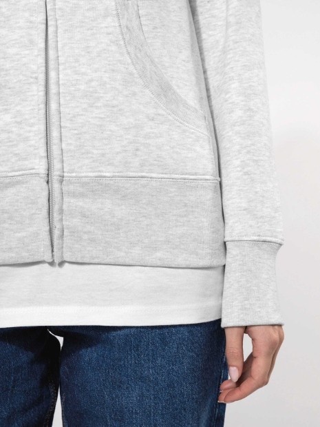 Sweat-shirts à personnaliser KARIBAN Sweat-shirt zippé capuche femme 