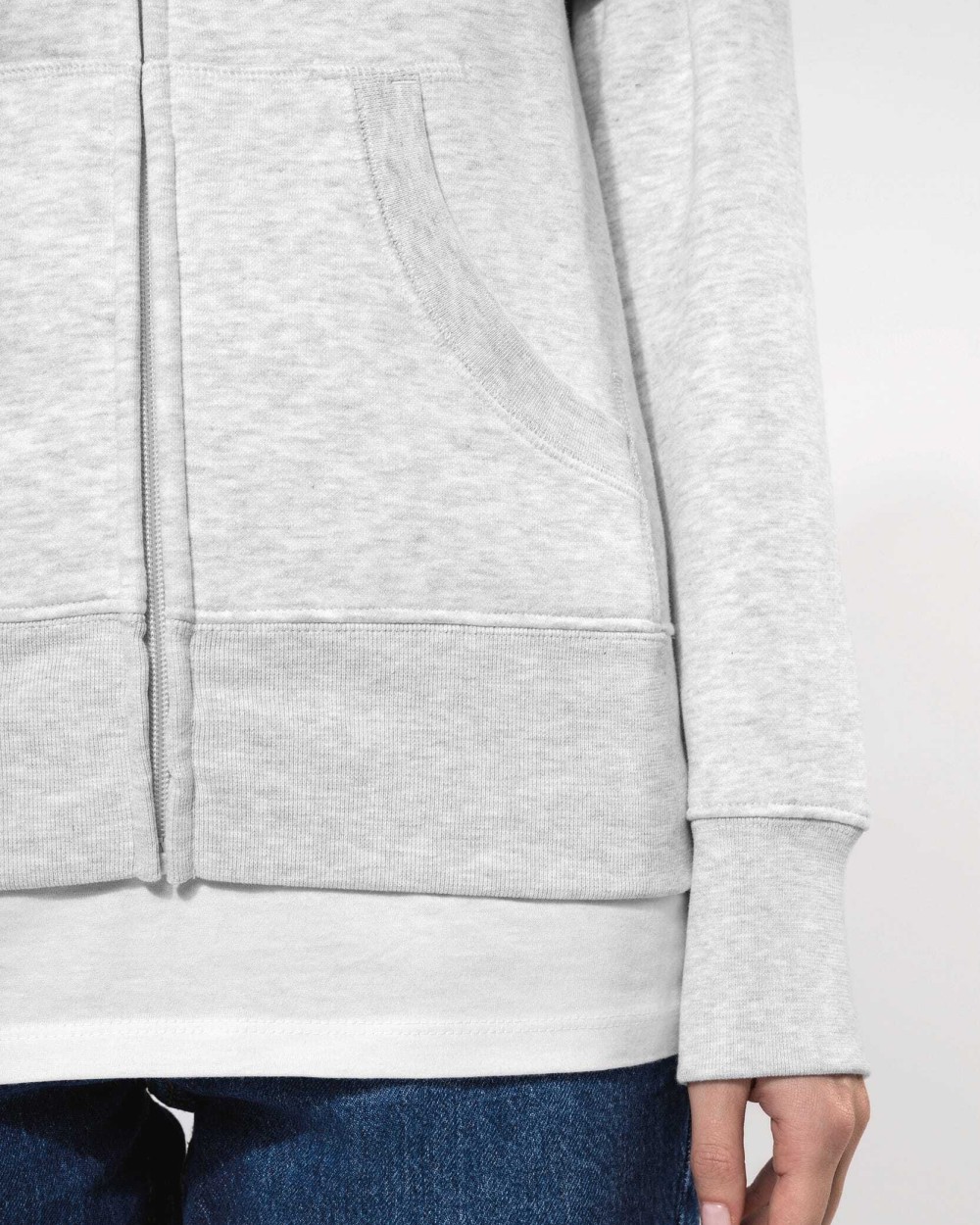 Sweat-shirts personnalisable KARIBAN Sweat-shirt zippé capuche femme