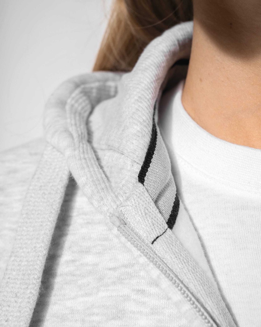 KARIBAN DAMEN KAPUZENSHIRT mit Reißververschluss Sweatshirts personalisierbar