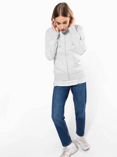 Sweat-shirts à personnaliser KARIBAN Sweat-shirt zippé capuche femme 