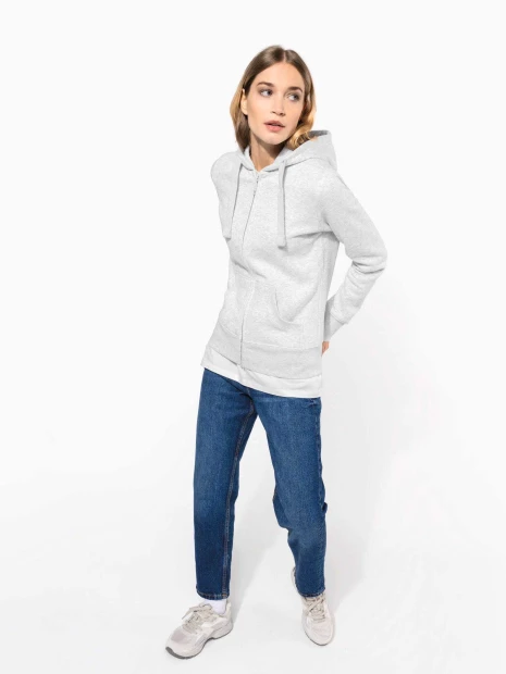 Sweat-shirts à personnaliser KARIBAN Sweat-shirt zippé capuche femme 