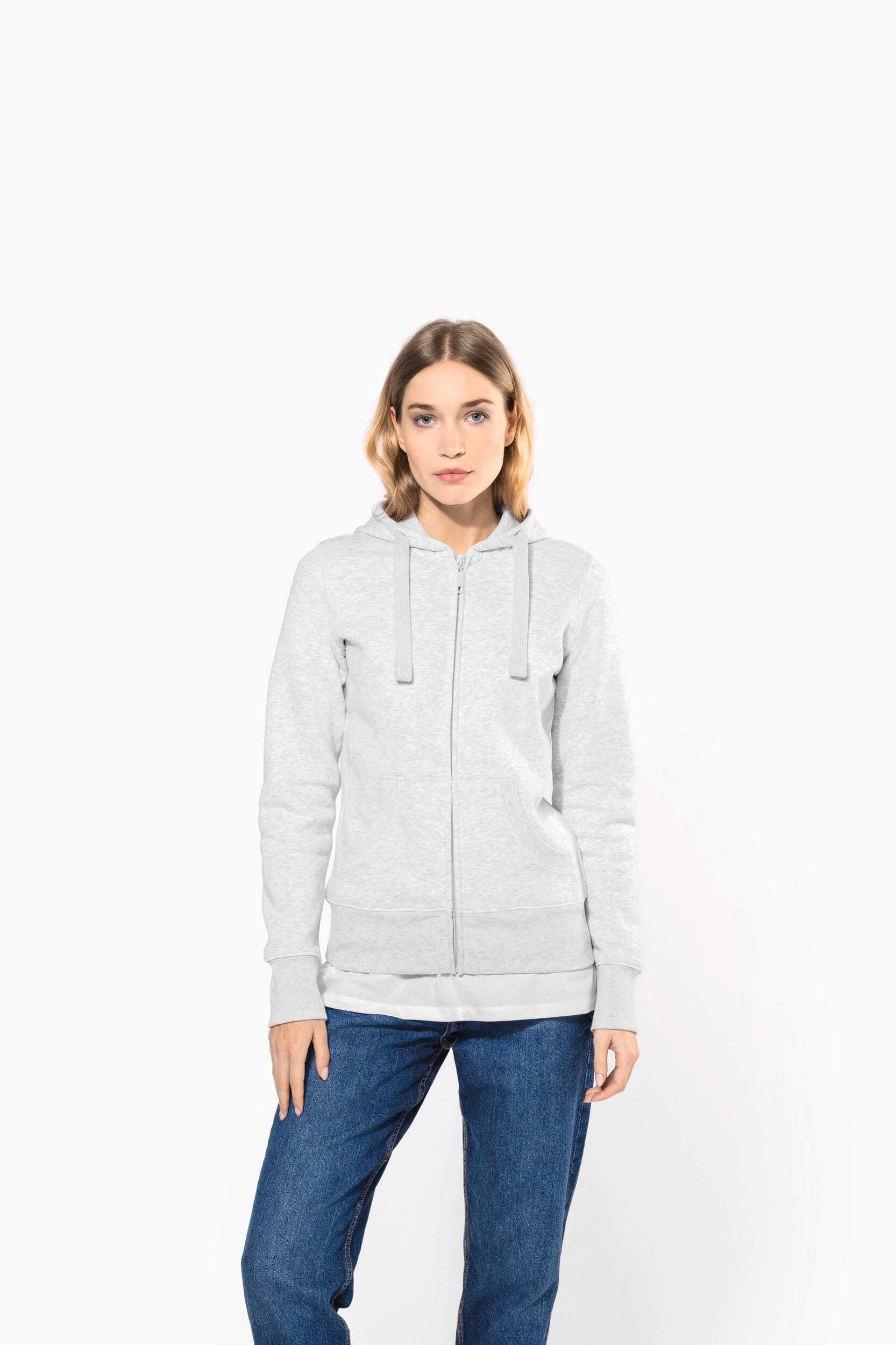 Sweat-shirts personnalisable KARIBAN Sweat-shirt zippé capuche femme