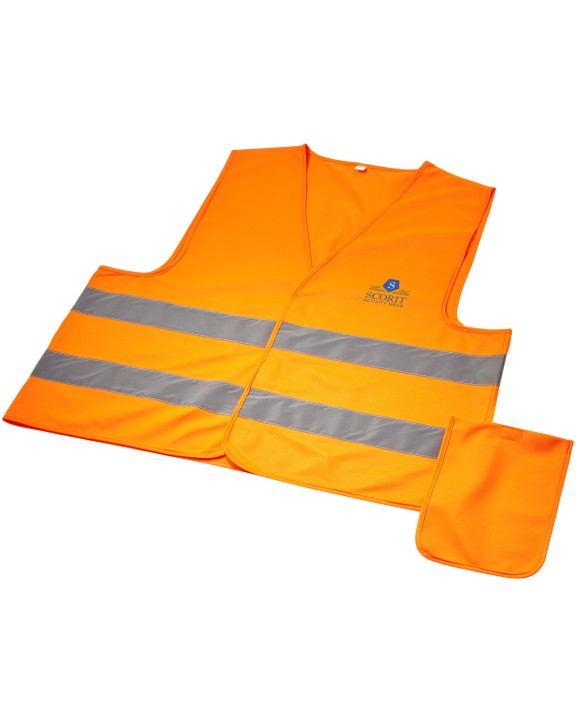 4DO RFX™ Watch-out Sicherheitsweste im Beutel für den professionellen Einsatz Warnwesten personalisierbar