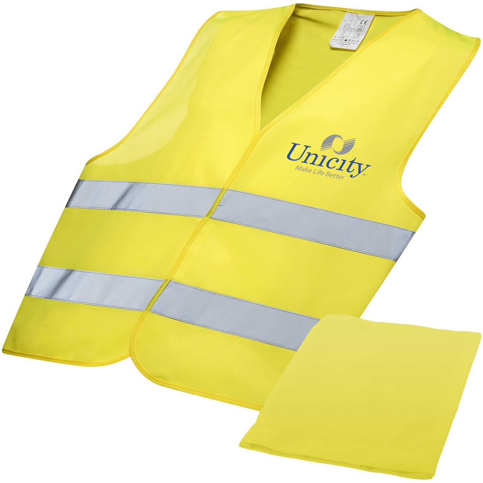 Gilets de sécurité personnalisable 4DO Gilet de sécurité dans une pochette pour usage professionnel Watch-out RFX™