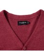 RUSSELL Men's V-Neck Knitted Cardigan Sweatshirts personalisierbar