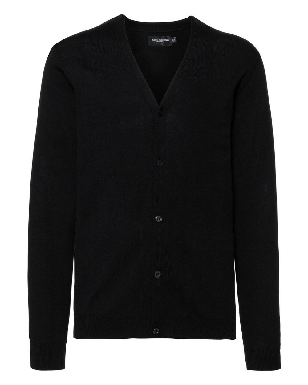 RUSSELL Men's V-Neck Knitted Cardigan Sweatshirts personalisierbar