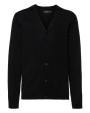 RUSSELL Men's V-Neck Knitted Cardigan Sweatshirts personalisierbar