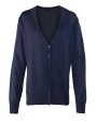 PREMIER Ladies Button Through Knitted Cardigan Pullovers personalisierbar
