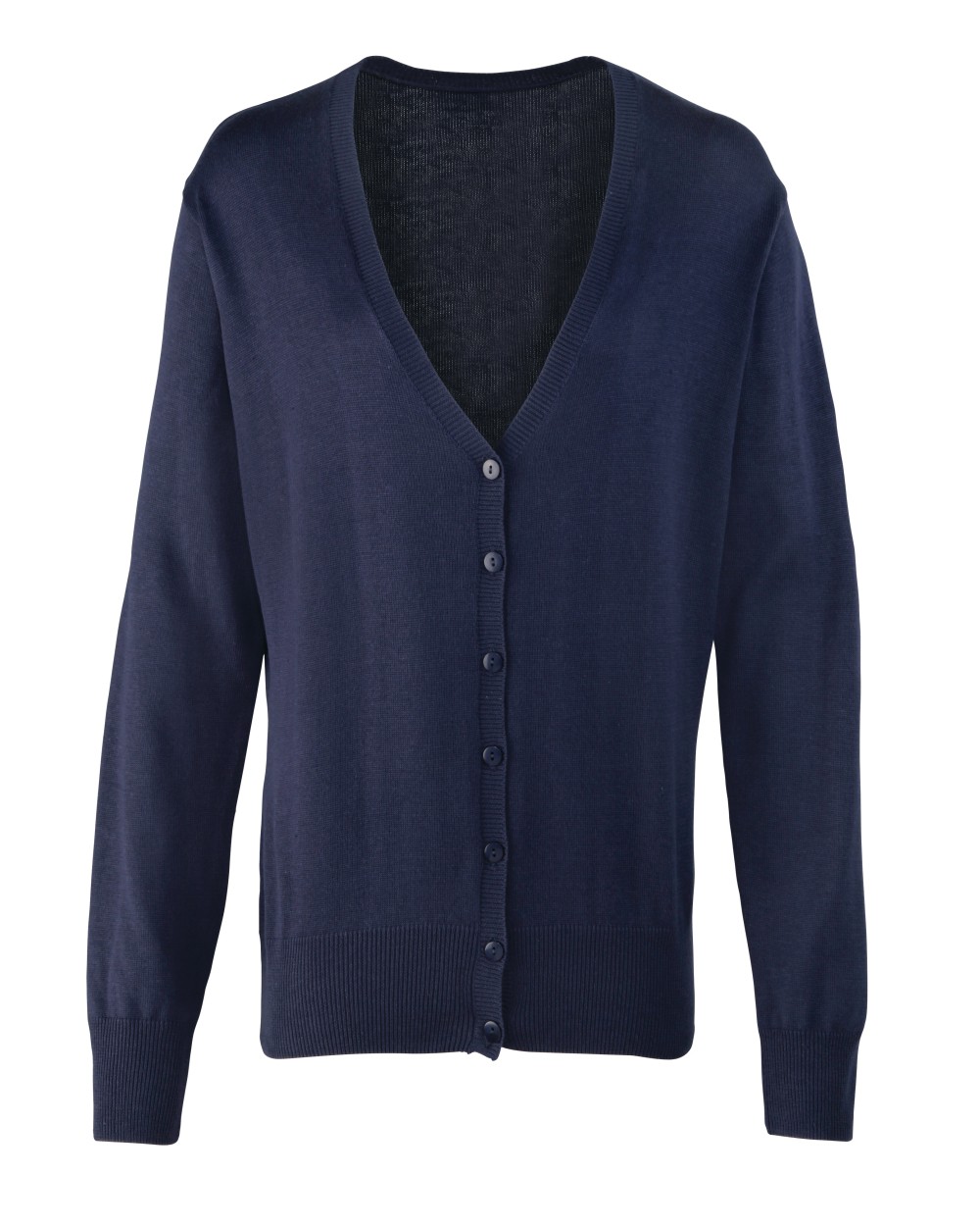 PREMIER Ladies Button Through Knitted Cardigan Pullovers personalisierbar