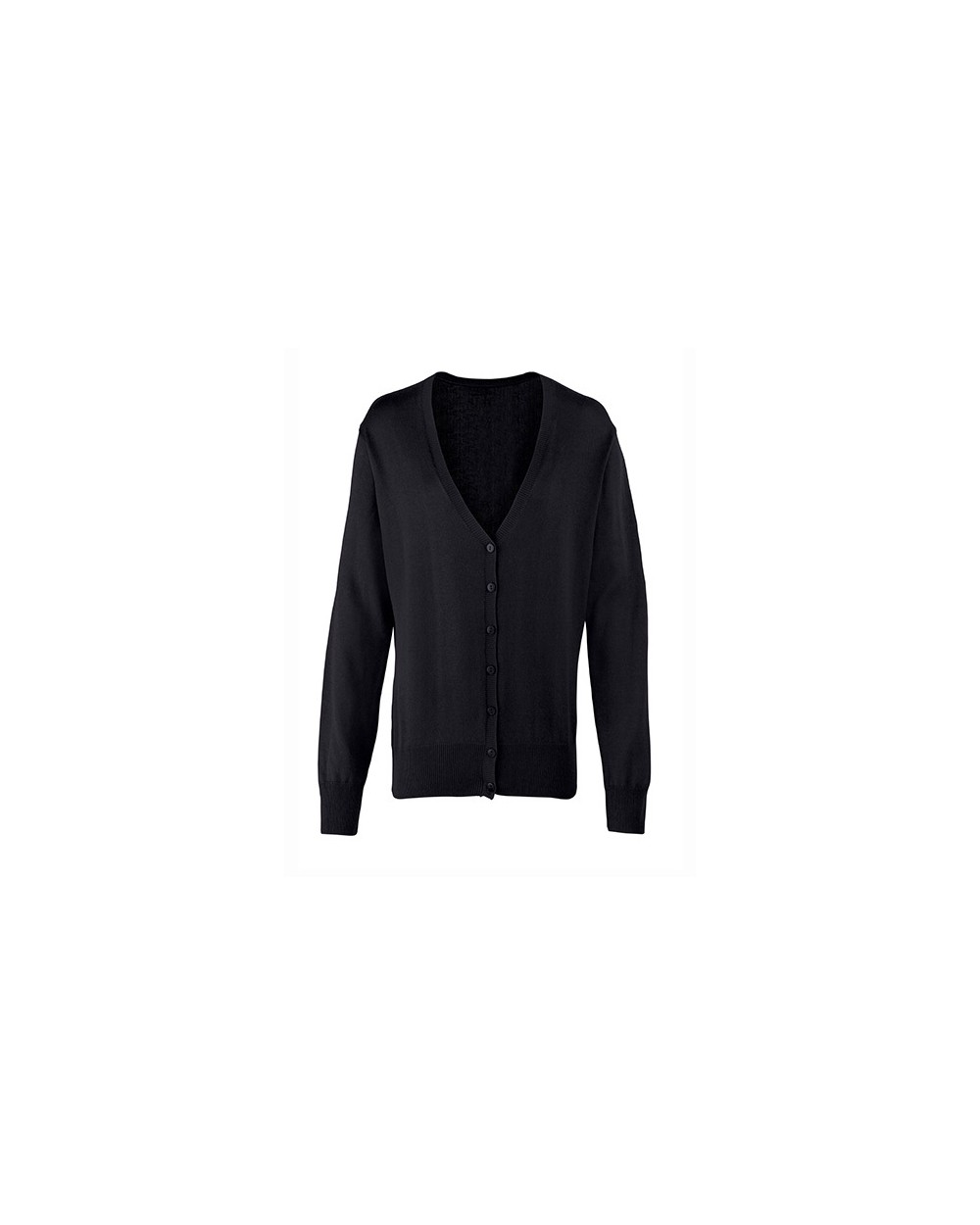 PREMIER Ladies Button Through Knitted Cardigan Pullovers personalisierbar