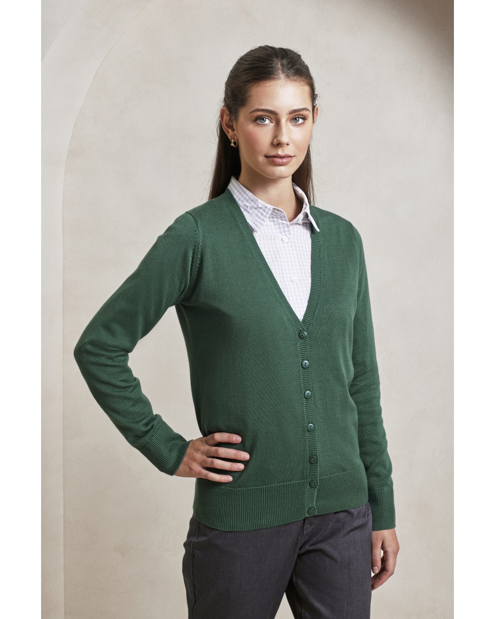 Truien PREMIER Ladies` Button Through Knitted Cardigan voor bedrukking &amp; borduring