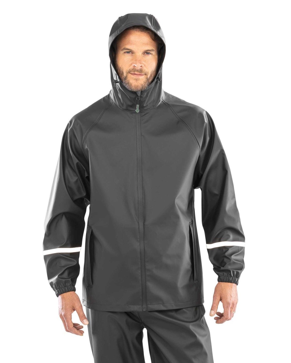 Vestes personnalisable RESULT Veste imperméable Prism PU avec bandes réfléchissantes