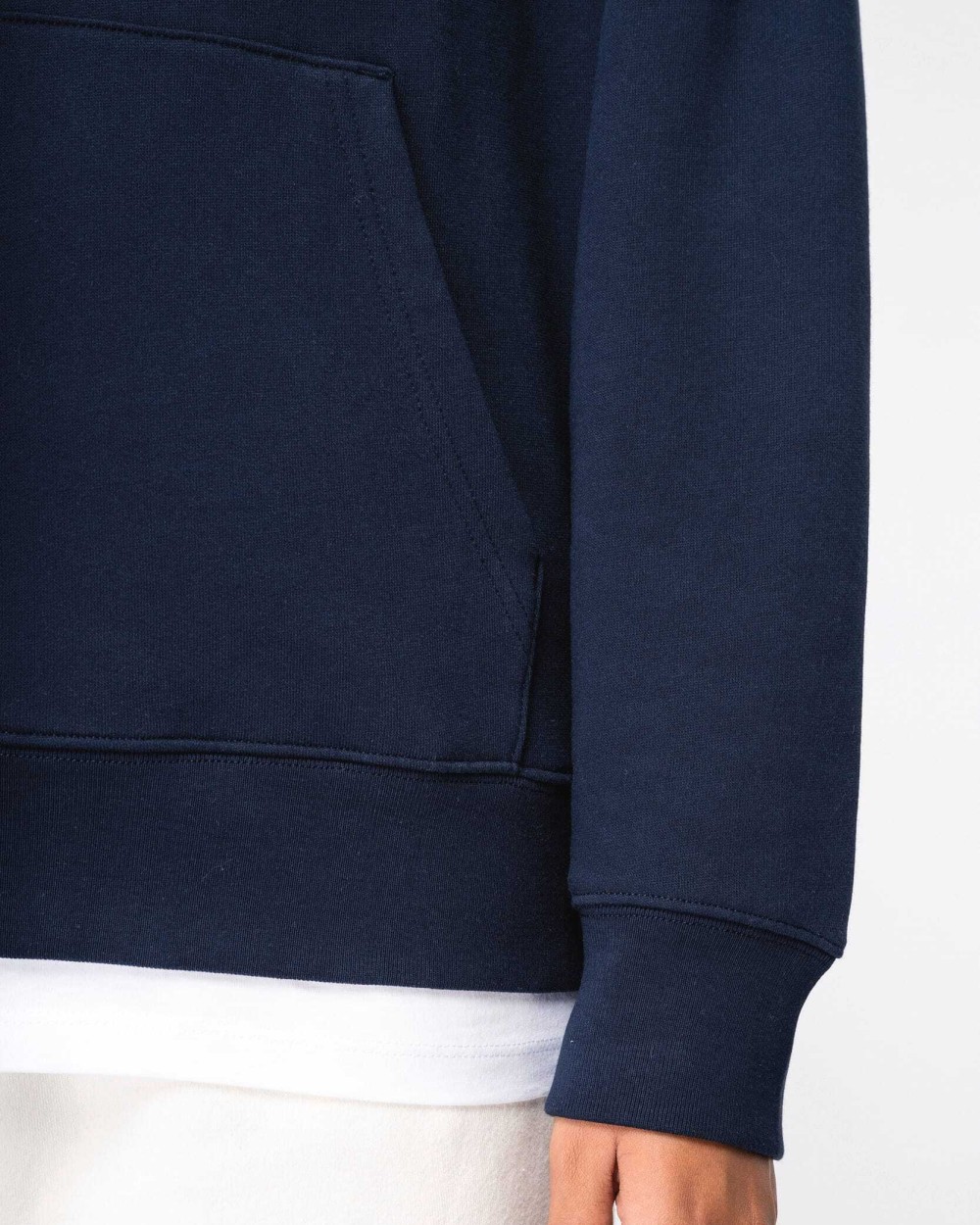 Sweaters & hoodies NATIVE SPIRIT Ecologische uniseks sweater met capuchon en afhangende mouwen in geborsteld fleece voor bedrukking &amp; borduring