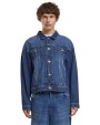 BUILD YOUR BRAND Heavy Ounce Boxy Denim Jacket Jacken personalisierbar