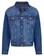 Jassen BUILD YOUR BRAND Heavy Ounce Boxy Denim Jacket voor bedrukking &amp; borduring