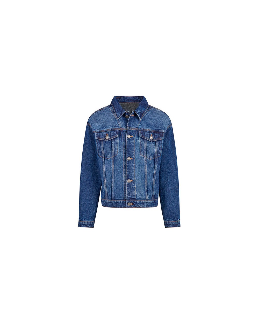 BUILD YOUR BRAND Heavy Ounce Boxy Denim Jacket Jacken personalisierbar