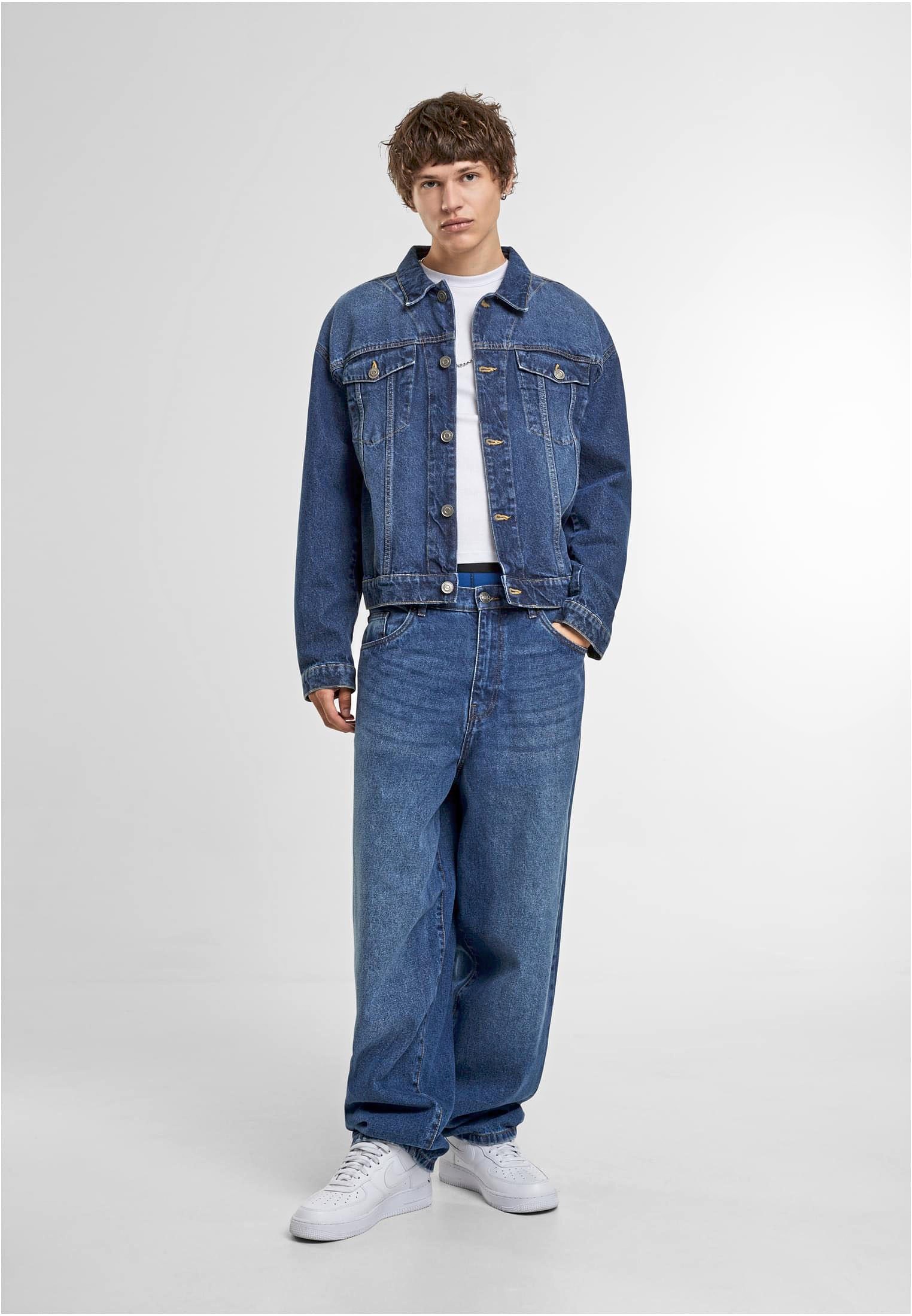 Vestes personnalisable BUILD YOUR BRAND Heavy Ounce Boxy Denim Jacket