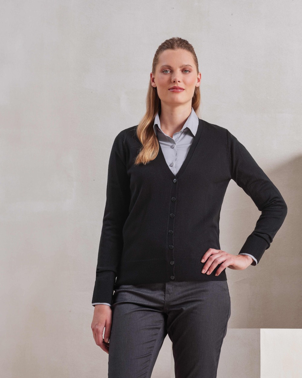 Truien PREMIER Women's 'essential' acrylic cardigan voor bedrukking &amp; borduring