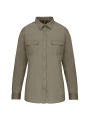 KARIBAN Chemise safari manches longues femme /api/colors/f670900e-42da-4667-ab56-d8f2804cba19 personnalisable