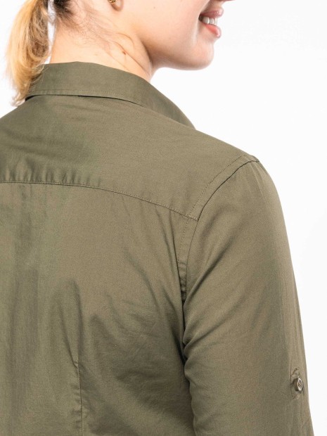Chemises à personnaliser KARIBAN Chemise safari manches longues femme 