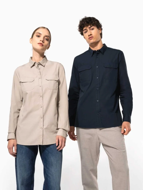 Chemises à personnaliser KARIBAN Chemise safari manches longues femme 