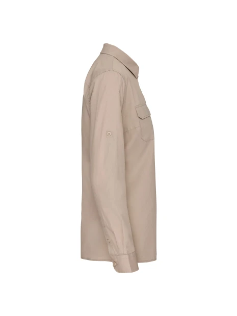 KARIBAN Chemise safari manches longues femme /api/colors/13a9f258-6ed5-4b44-b30c-6e7b15d934d4 personnalisable