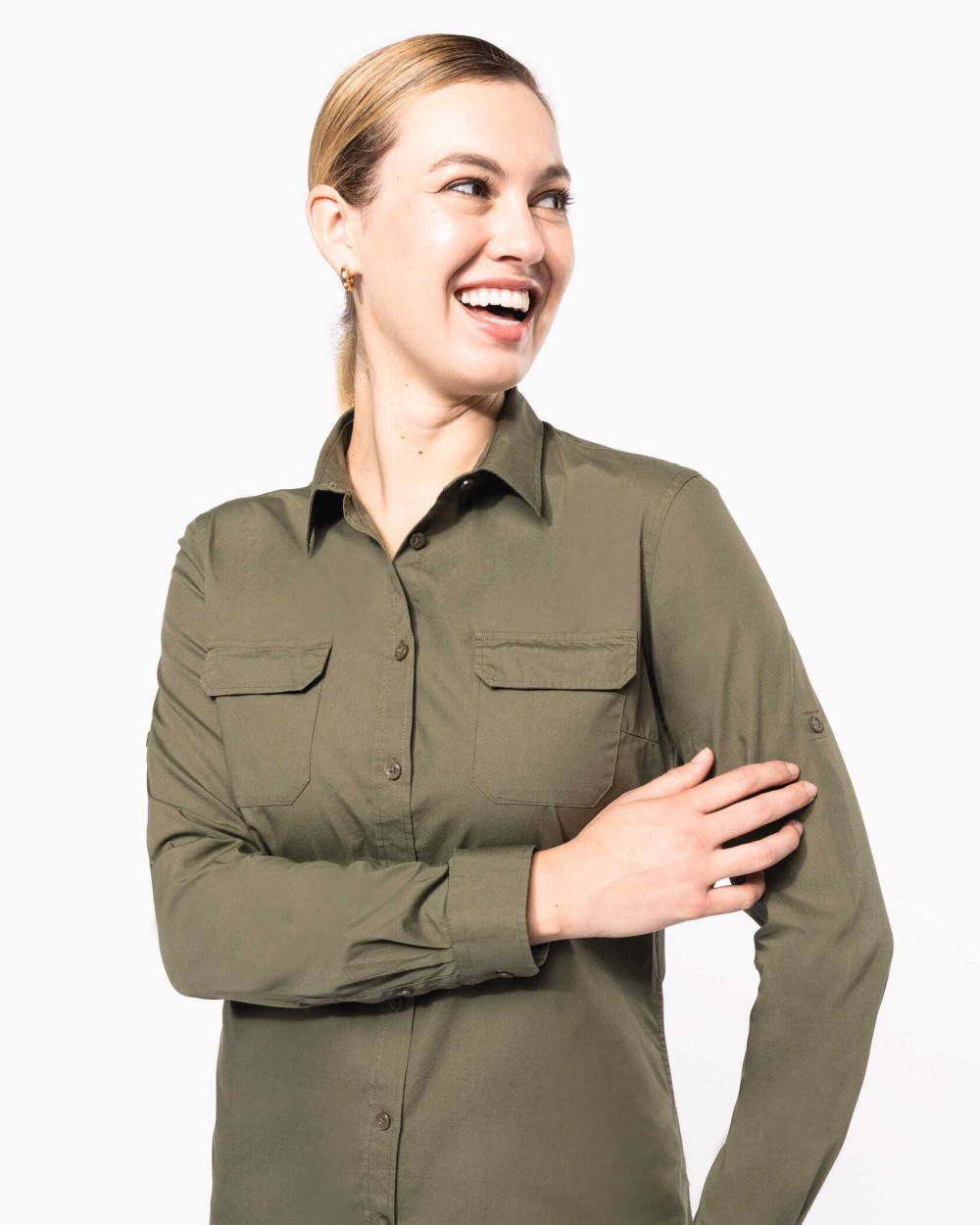 Chemises personnalisable KARIBAN Chemise safari manches longues femme