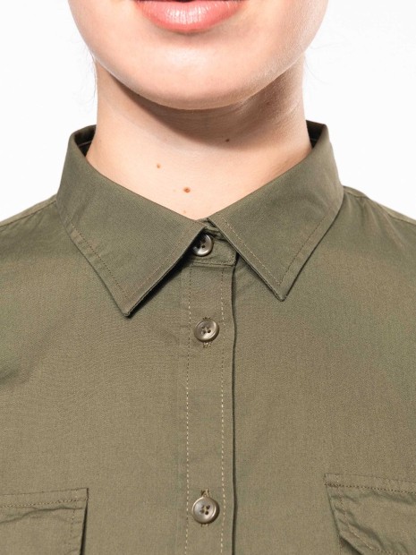 Chemises à personnaliser KARIBAN Chemise safari manches longues femme 