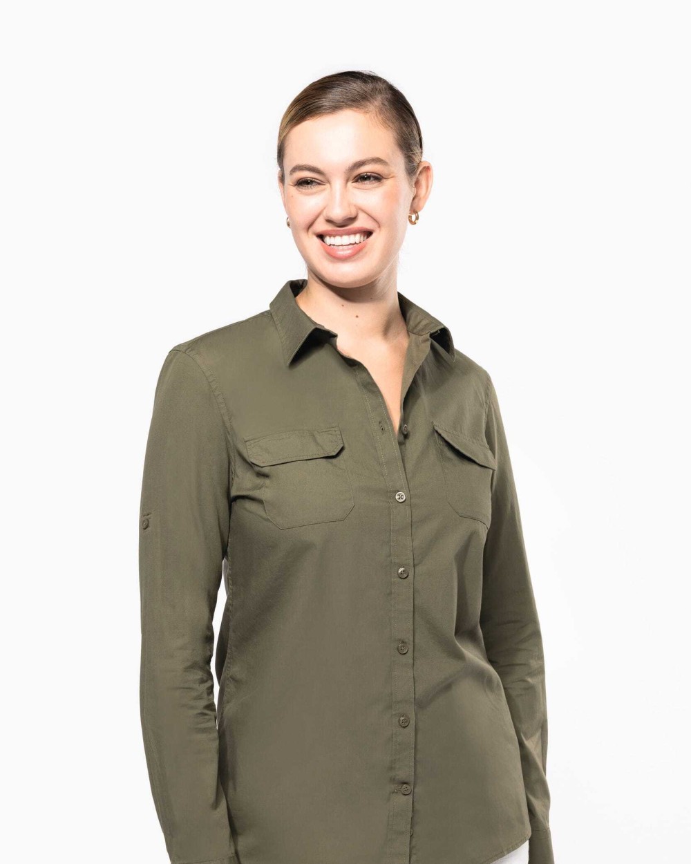 Chemises personnalisable KARIBAN Chemise safari manches longues femme
