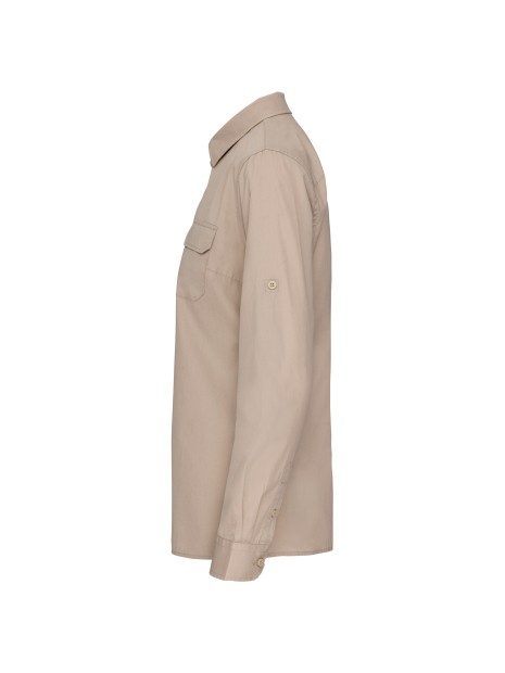 KARIBAN Chemise safari manches longues femme /api/colors/13a9f258-6ed5-4b44-b30c-6e7b15d934d4 personnalisable