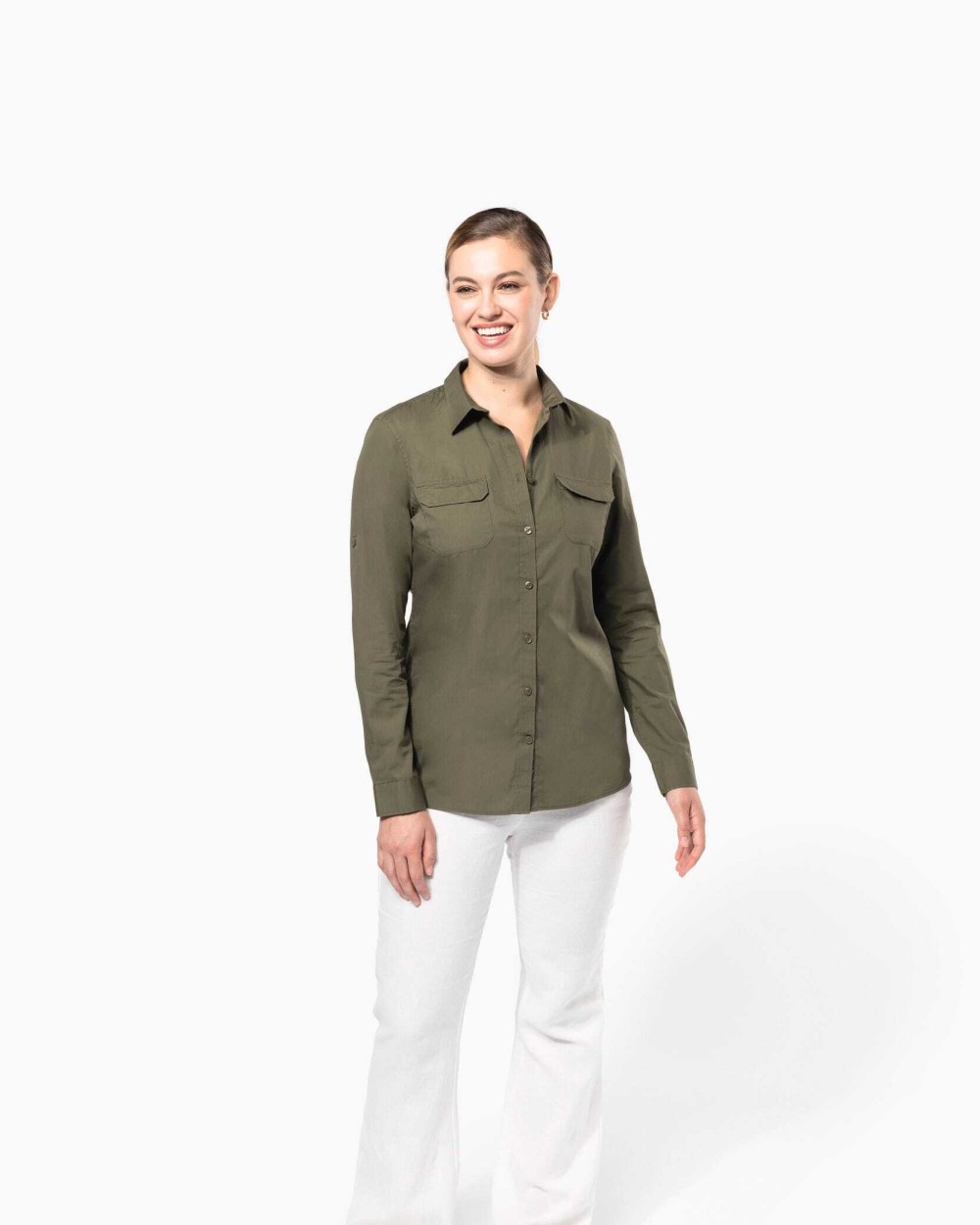 Chemises personnalisable KARIBAN Chemise safari manches longues femme