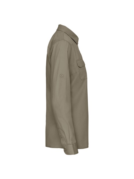 KARIBAN Chemise safari manches longues femme /api/colors/f670900e-42da-4667-ab56-d8f2804cba19 personnalisable