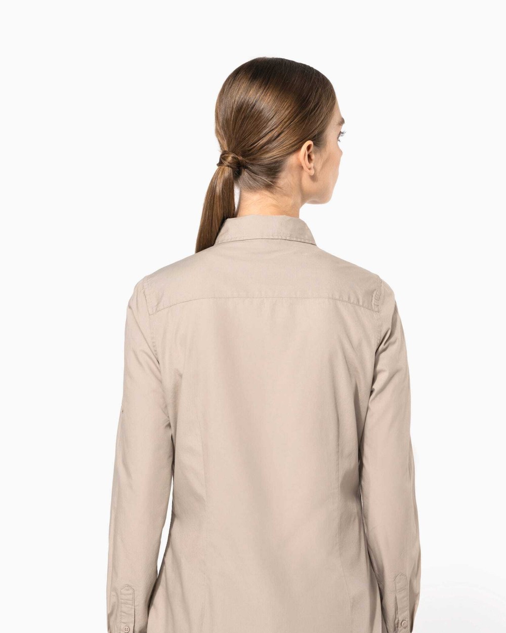 KARIBAN Langarm-Safarihemd für Damen Hemden personalisierbar