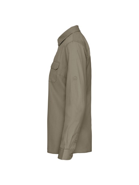 KARIBAN Chemise safari manches longues femme /api/colors/f670900e-42da-4667-ab56-d8f2804cba19 personnalisable