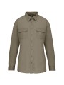 KARIBAN Chemise safari manches longues femme /api/colors/f670900e-42da-4667-ab56-d8f2804cba19 personnalisable