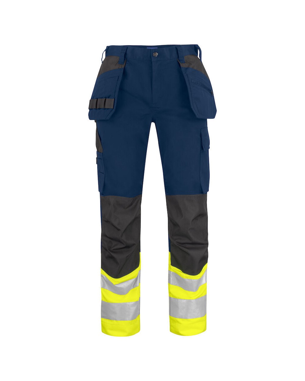 Broeken PROJOB 6534 SIGNALISATIEBROEK MET KNIEZAKKEN EN SPIJKERZAKKEN EN ISO 20471 KLASSE 1 voor bedrukking &amp; borduring
