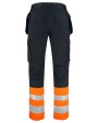 Broeken PROJOB 6534 SIGNALISATIEBROEK MET KNIEZAKKEN EN SPIJKERZAKKEN EN ISO 20471 KLASSE 1 voor bedrukking &amp; borduring