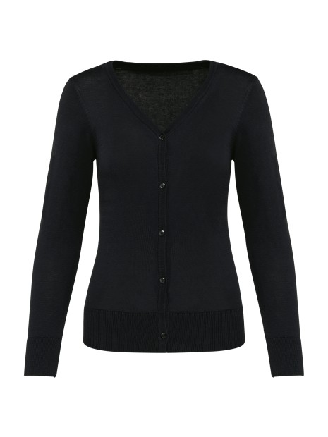KARIBAN Cardigan Supima® femme /api/colors/b9fdad4a-5e94-45cb-8c03-c08b349b28c3 personnalisable