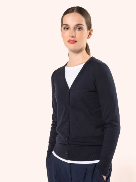 Pulls à personnaliser KARIBAN Cardigan Supima® femme 