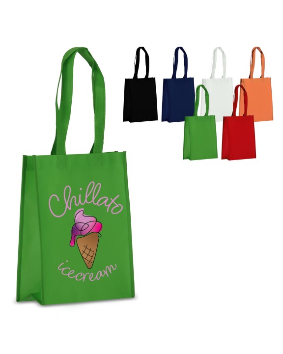 4DO R-PET Tragetasche aus laminiertem Non Woven 24 x 11 x 30cm 105g/m² Taschen personalisierbar