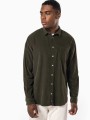 Chemises à personnaliser KARIBAN Chemise manches longues en velours homme 